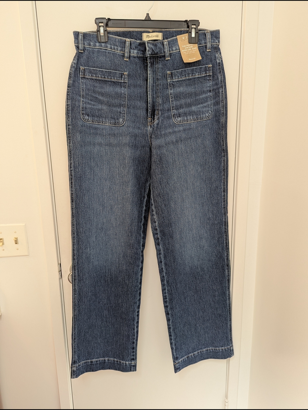 Madewell Women's Vintage Wide-Leg Jeans - 10 Tall - Picture 2 of 5